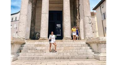 Marshanda saat berlibur di Kroasia