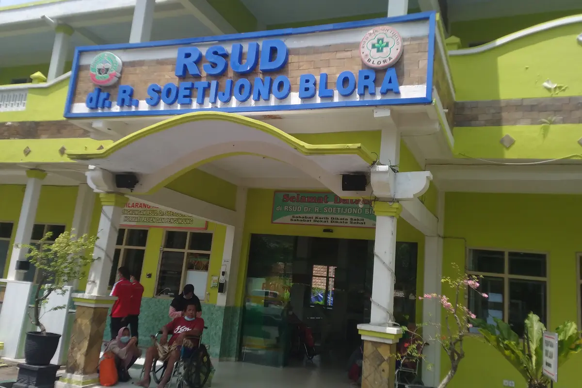 Tampak depan RSUD dr R Soetijono Blora. (Liputan6.com/Ahmad Adirin)