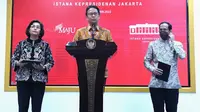 Menteri Kesehatan RI Budi Gunadi Sadikin memberikan keterangan pers usai sesi 'Penyerahan DIPA dan Buku daftar Alokasi Transfer ke Daerah Tahun Anggaran 2023' di Istana Negara Jakarta pada Kamis, 1 Desember 2022. (Dok Biro Pers Sekretariat Presiden RI)