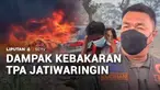 Hampir 48 jam kebakaran terjadi di TPA Jatiwaringin, Kabupaten Tangerang, Banten. Namun hingga Rabu malam, api belum juga padam. Sejumlah warga yang tinggal dekat lokasi TPA Jatiwaringin, mengeluhkan sesak napas, mata perih, hingga batuk.