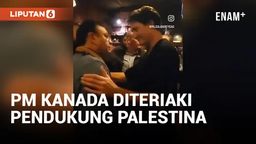 VIDEO: Pendukung Palestina Damprat PM Kanada Saat Makan di Restoran