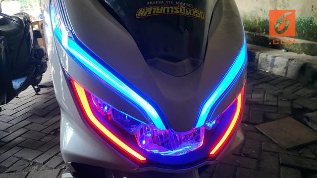 Tren Pasang LED  3 Warna Punya Mobil untuk Sepeda Motor  