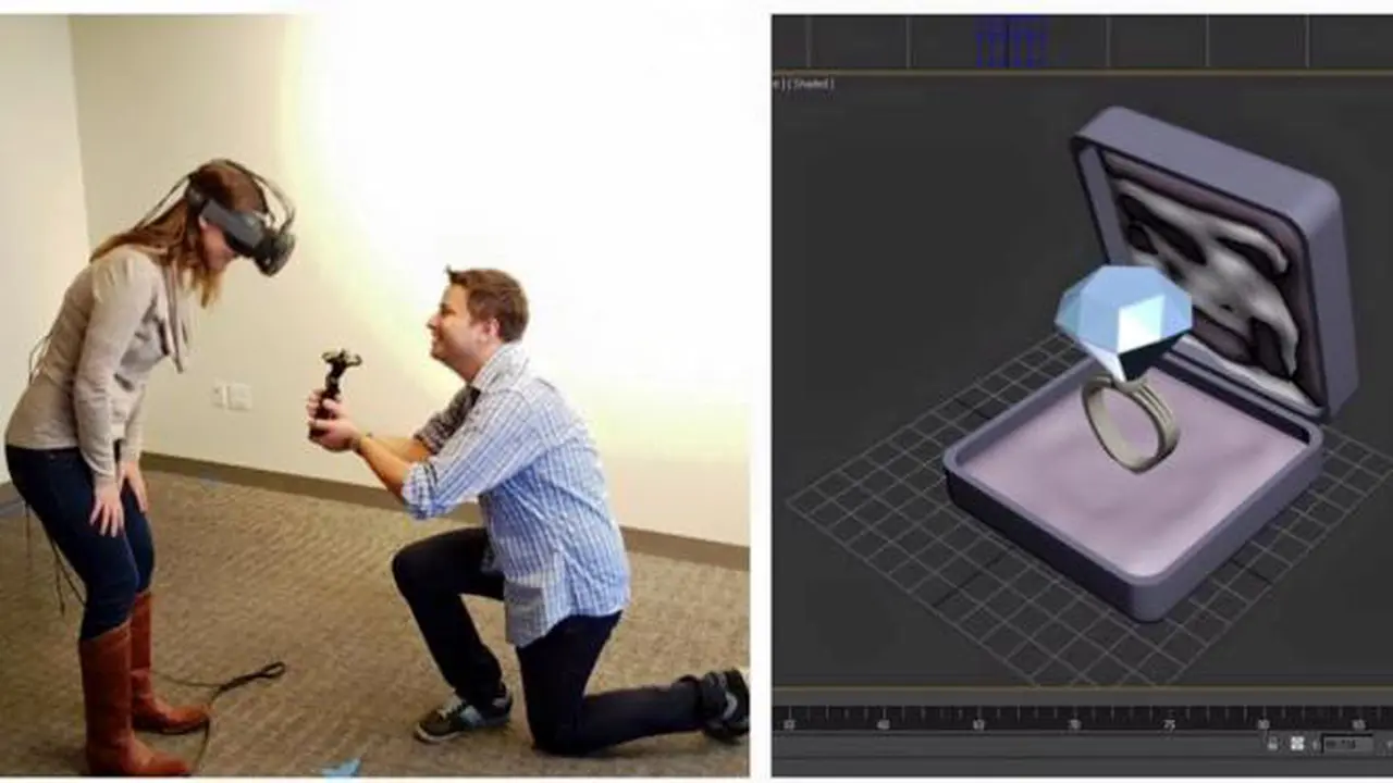 Perempuan Dilamar dengan Virtual Reality