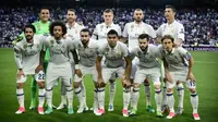 Skuat Real Madrid pada musim 2017-2018. (AFP/Javier Soriano)