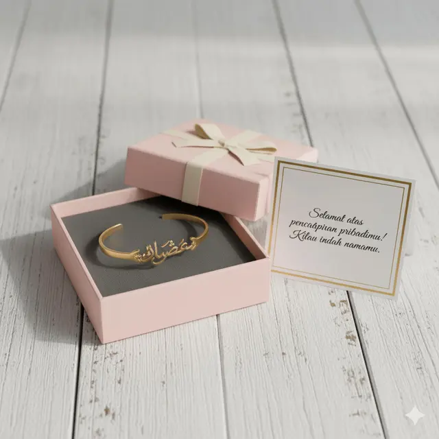 Gelang Emas untuk Hadiah Kelulusan yang Elegan. Gemini