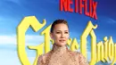 Kate Hudson berpose saat menghadiri pemutaran perdana "Glass Onion: A Knives Out Mystery" di Academy Museum of Motion Pictures  di Los Angeles, California pada 14 November 2022. Kate memastikan untuk memamerkan penampilannya yang mempesona dari setiap sudut dengan gaun yang berkilauan. (Emma McIntyre/Getty Images for Netflix/AFP)