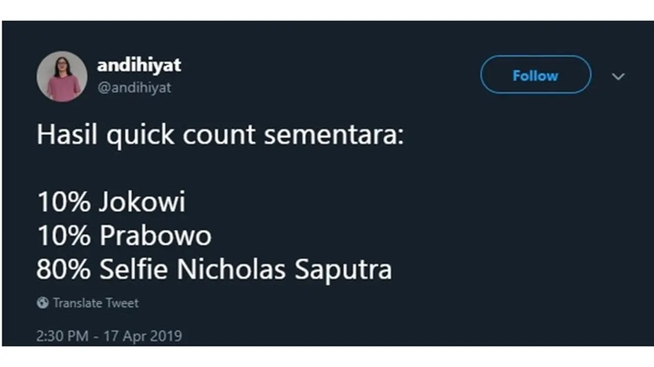 6 Hasil Quick Count Sementara Ala Netizen Ini Bikin Senyum-Senyum Sendiri