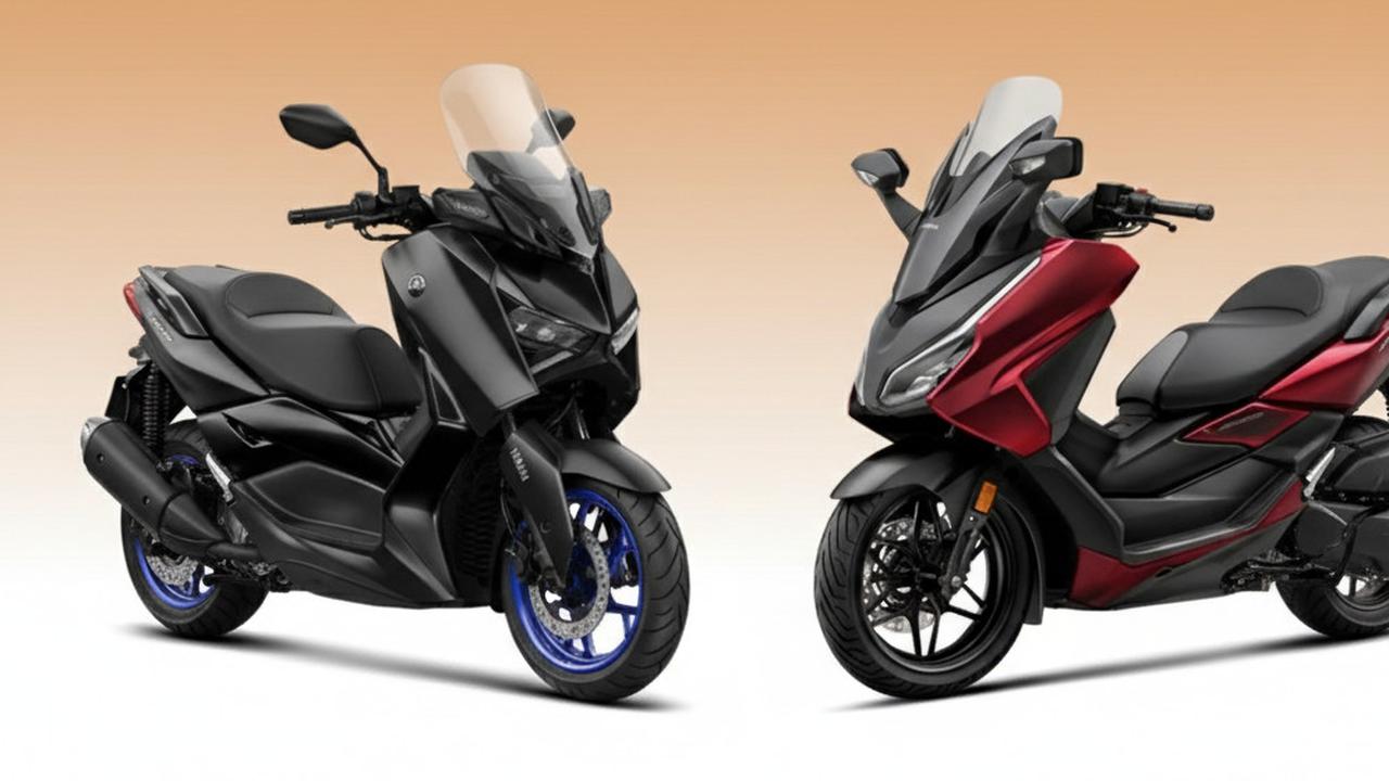 Komparasi Yamaha Xmax Techmax 2025 vs Honda Forza 250