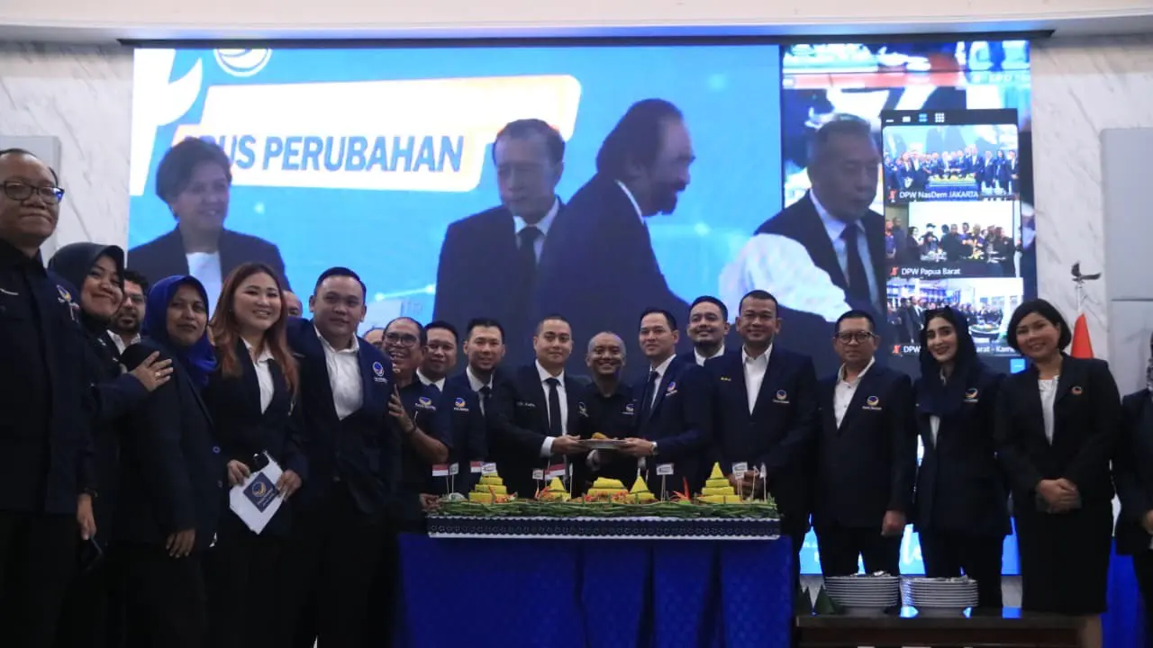 Puncak perayaan HUT ke-14 partai di Gedung Akademi Bela Negara (ABN) NasDem, Pancoran, Jakarta Selatan, Selasa (11/11/2025) (Istimewa)