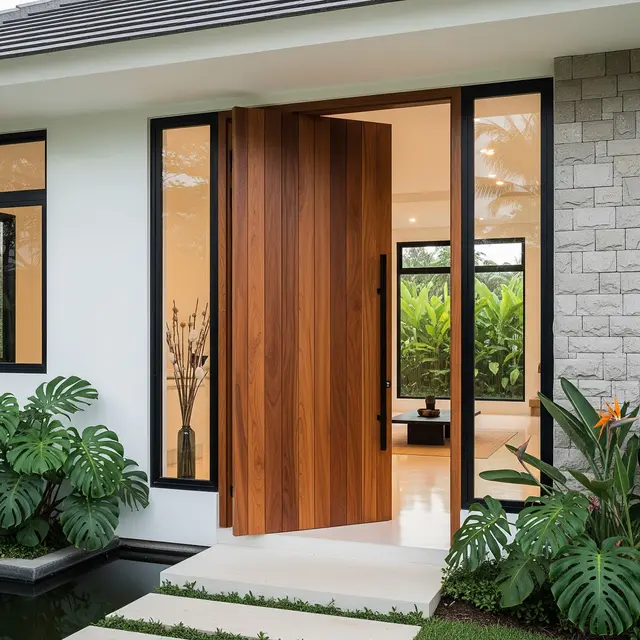 Desain Pintu Utama yang Bikin Rumah Kecil Terlihat Elegan dan Modern