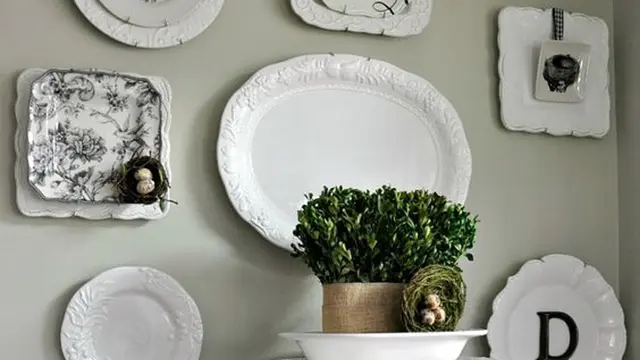 Tips Mendekorasi Dinding Rumah dengan Piring