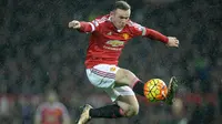 Pada laga spesial itu, Wayne Rooney gagal mencetak gol dan hanya mampu memberikan sebuah assist. (AFP/Oli Scarff)