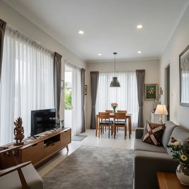 Desain Rumah Kecil Tanpa Sekat Agar Terasa Lega dan Nyaman