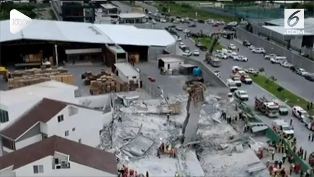VIDEO: Baru Dibangun, Pusat Perbelanjaan Runtuh