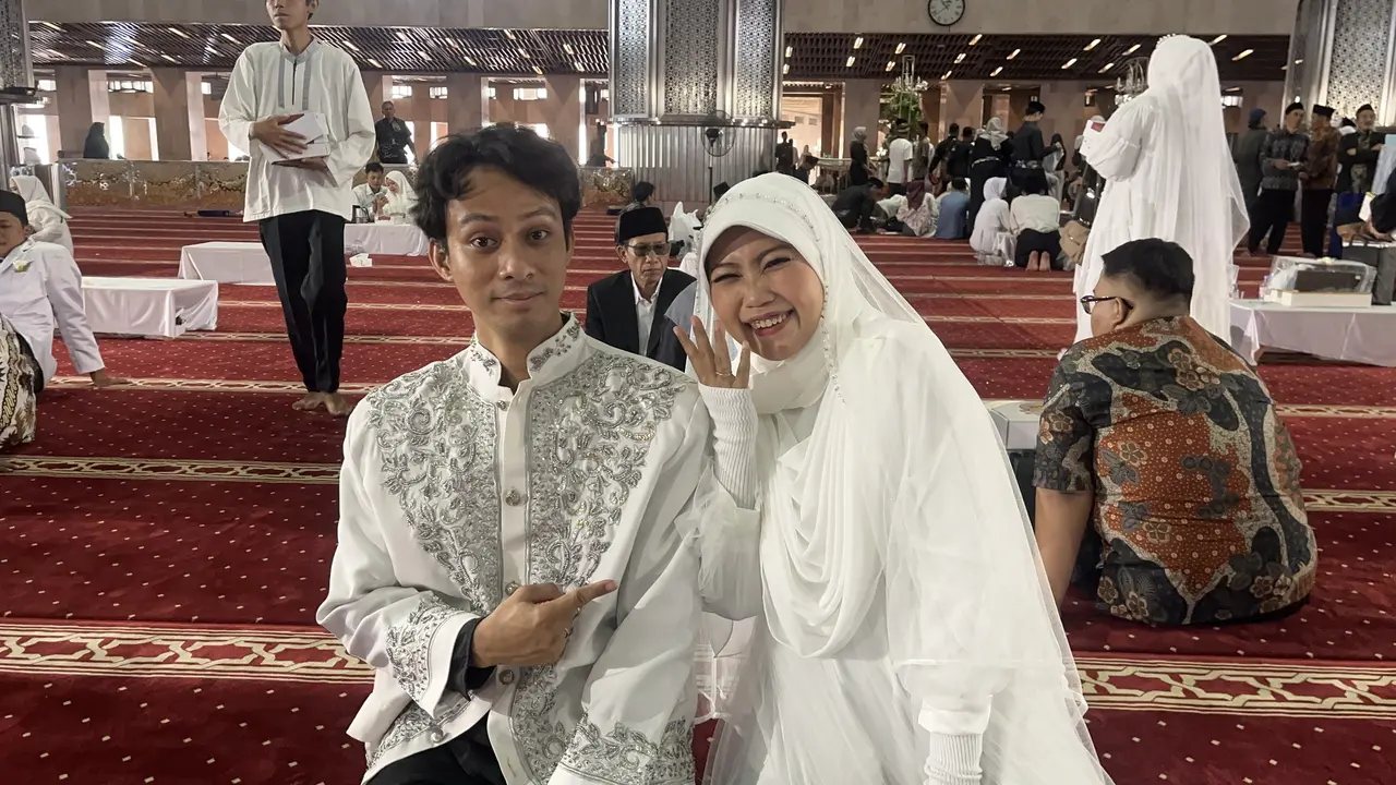 Joey dan Nur peserta nikah massal di Istiqlal