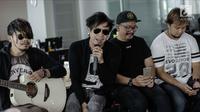 Band Radja saat tampil di kantor Liputan6.com di SCTV Tower, Jakarta (2/27). (Liputan6.com/Faizal Fanani)