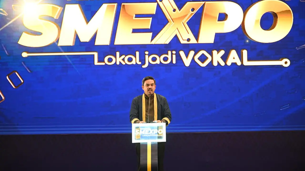 Menteri Usaha Mikro, Kecil, dan Menengah (UMKM) Maman Abdurrahman saat membuka pameran UMKM nasional Pertamina SMEXPO. (Foto: Istimewa)