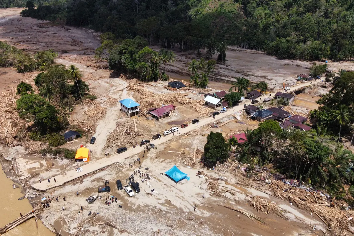 Terdampak Bencana Banjir dan Longsor, Wilayah Batang Toru Tapanuli Selatan Nyaris Rata dengan Tanah