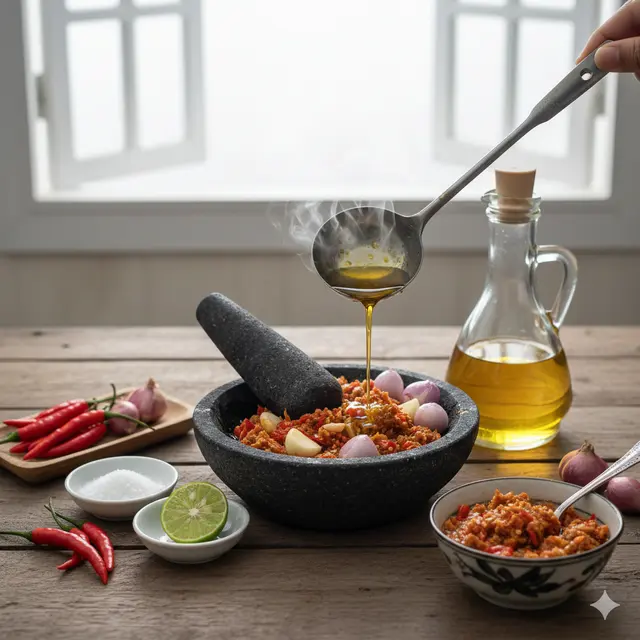 Sambal Matang vs Sambal Mentah, Mana yang Lebih Tahan Lama? (AI Generated)
