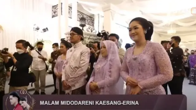 Pertemuan Dua Keluarga Kaesang Pangarep-Erina Gudono di Malam Midodareni, Tampil Kompak Serba Lilac