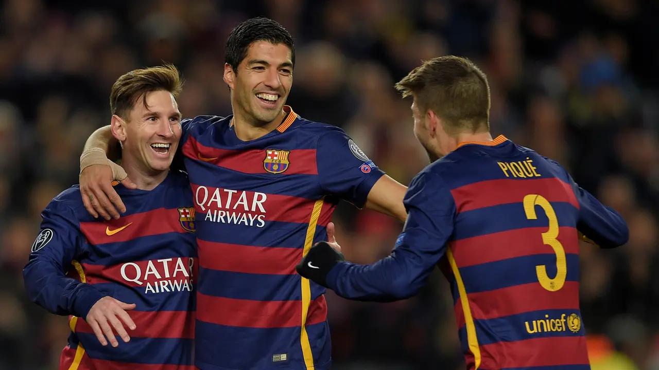 Lionel Messi, Luis Suarez, Gerard Pique