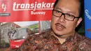 Direktur Utama PT Transjakarta, Antonius Kosasih melakukan jumpa pers, Jakarta (3/9/2014) (Liputan6.com/Miftahul Hayat)