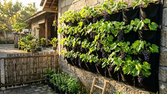 Ide Kebun Buah Minimalis Depan Rumah Kecil. AI
