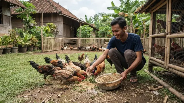 Cara Membesarkan Ayam Kampung Pedaging di Halaman Rumah