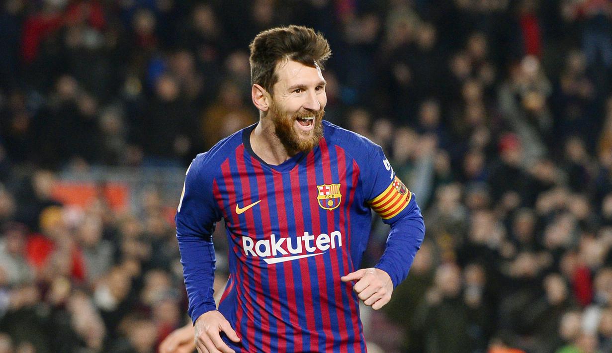 3. Lionel Messi – Striker berdarah Argentina ini telah meraih banyak gelar bersama Barcelona. Total 33 trofi yang dipersembahkannya untuk Blaugrana. (AFP/Josep Lago)
