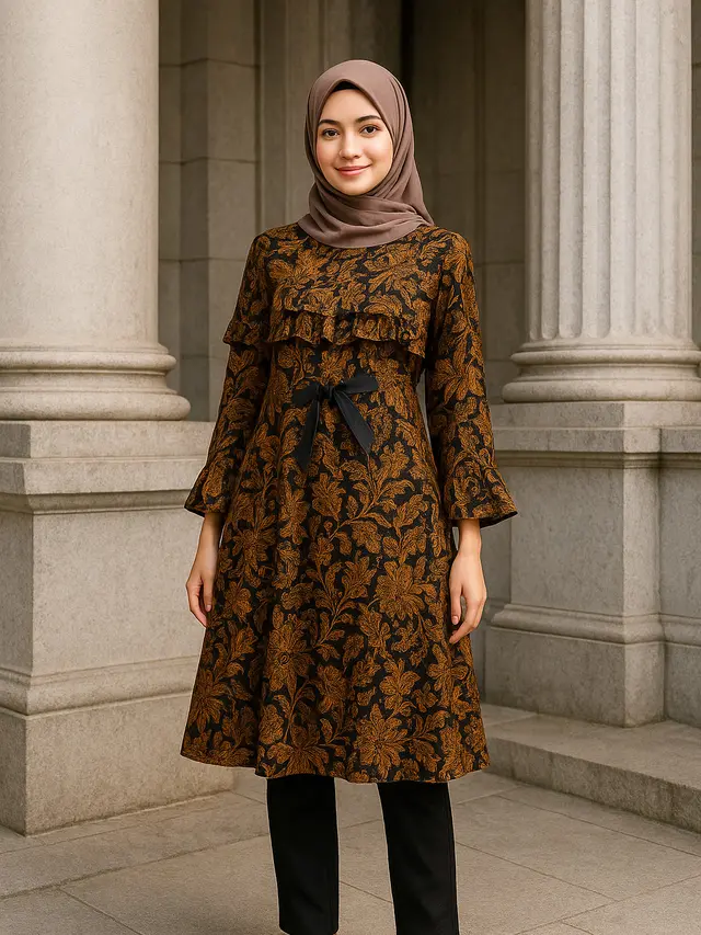 Pilihan Model Tunik Batik untuk Orang Kurus