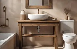 Model Vanity Kamar Mandi (Ilustrasi oleh AI)