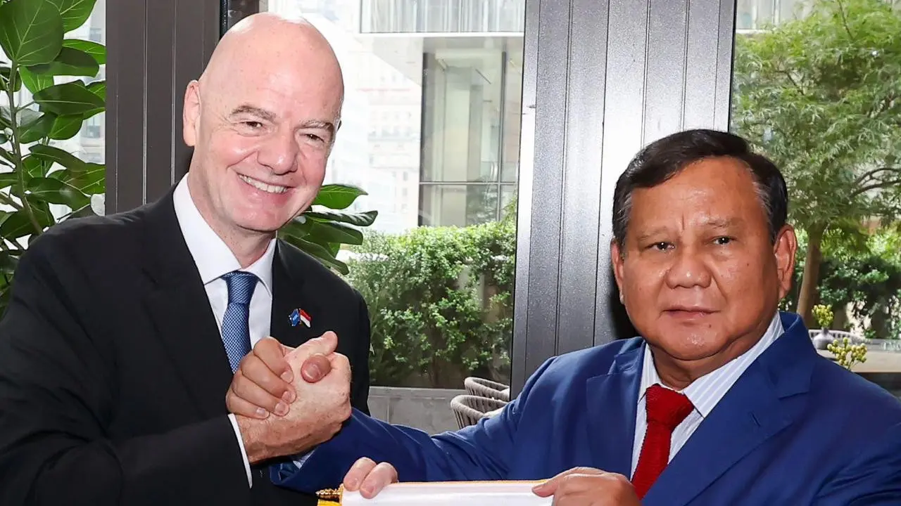 Presiden Prabowo Subianto bertemu Presiden FIFA, Gianni Infantino di New York, Amerika Serikat