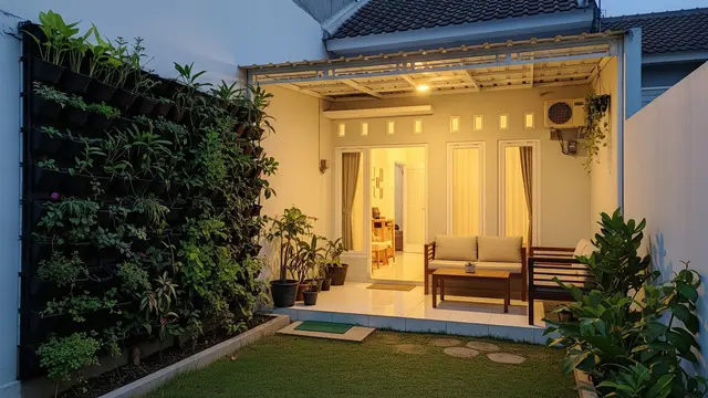 9 Inspirasi Area Santai Belakang Rumah dengan Sekat Semi Terbuka, Nyaman dan Tetap Sejuk