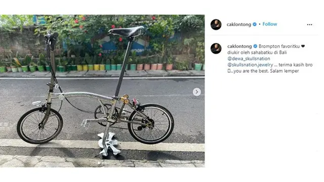 8 Koleksi Sepeda Brompton Cak Lontong, Capai 40 Buah dan Miliaran Rupiah