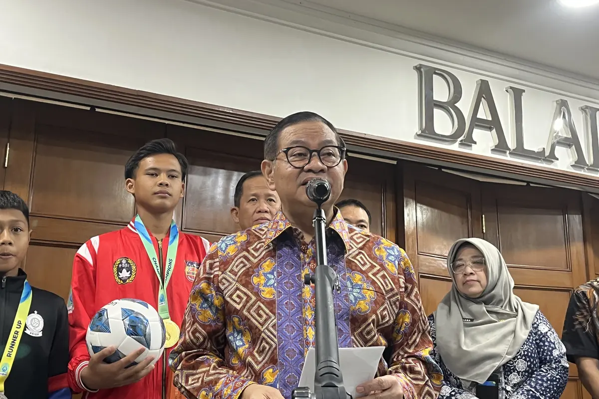 Gubernur DKI Jakarta Pramono Anung di Balai Kota DKI Jakarta, Kamis (2/10/2025).