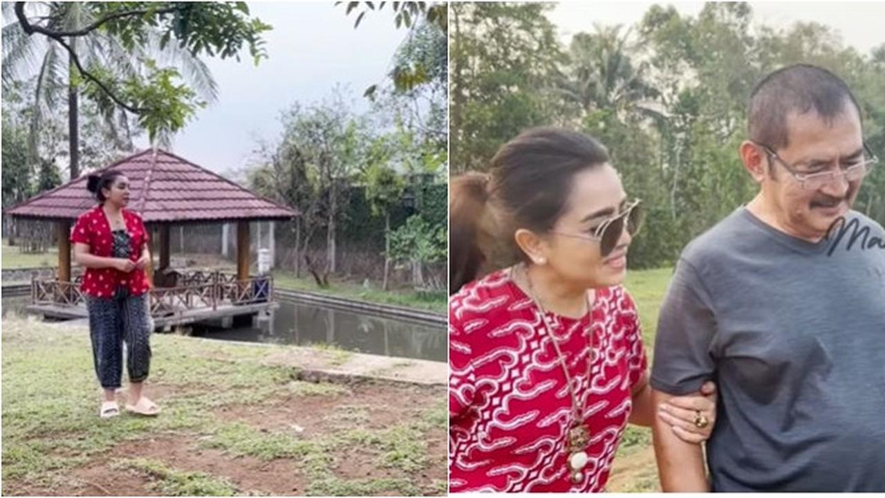 8 Potret Mayangsari saat Pulang ke Purwokerto, Perlihatkan Kebunnya yang Luas