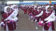Tahun Baru Islam 1439 Hijriah dirayakan dengan menggelar karnaval budaya di sepanjang Jalan Kosambi, Tangerang, Banten. 