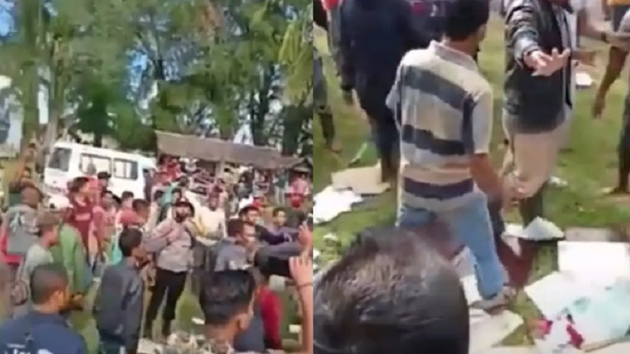 Vaksinasi Dibubarkan Warga