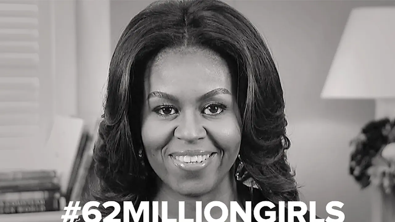 Michelle Obama Dukung Pendidikan Lewat #62MillionGirls