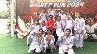 Para pemenang turnamen karate di D'Sawah Cup Sport and Fun 2024