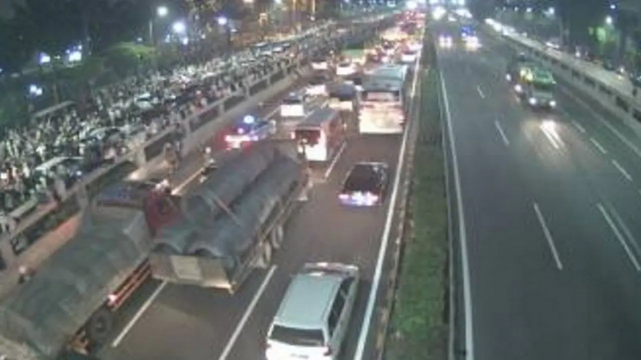 Kemacetan di Jalan gatot Subroto