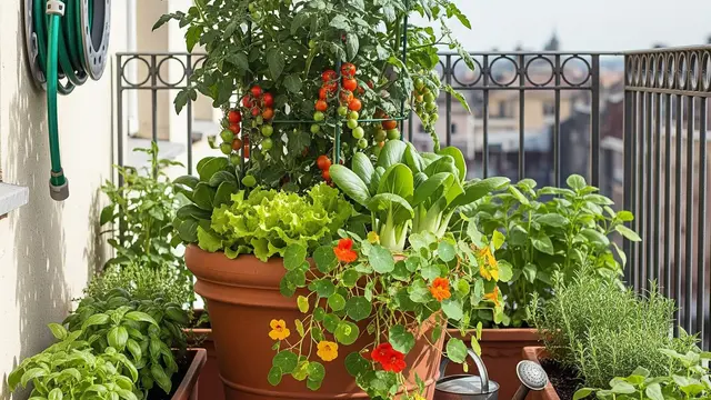 Trik Menyusun Pot Kebun Sayur Supaya Rapi di Teras Sempit