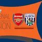 Arsenal vs West Bromwich Albion (Liputan6.com/Ari Wicaksono)