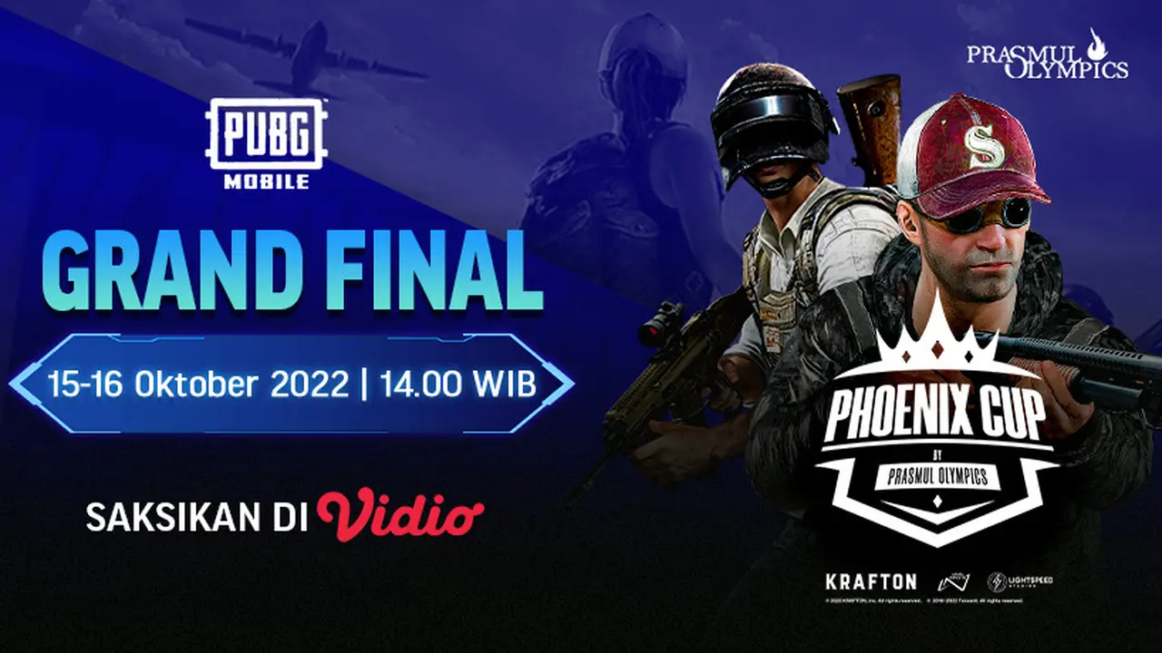 Jangan Lewatkan Keseruan Streaming Grandfinal PUBGM Phoenix Cup Prasmul Olympics di Vidio, 15 sampai 16 Oktober