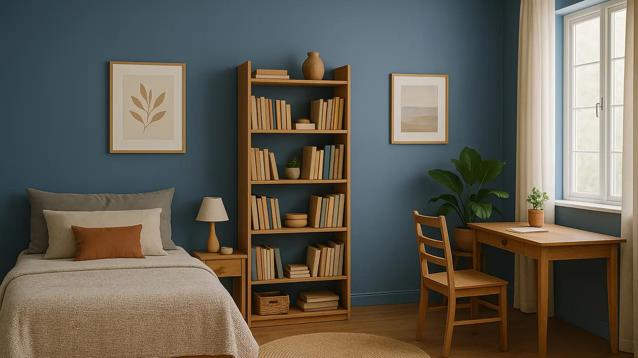 Model Inspirasi Cat Kamar Tidur Warna Biru/ChatGPT