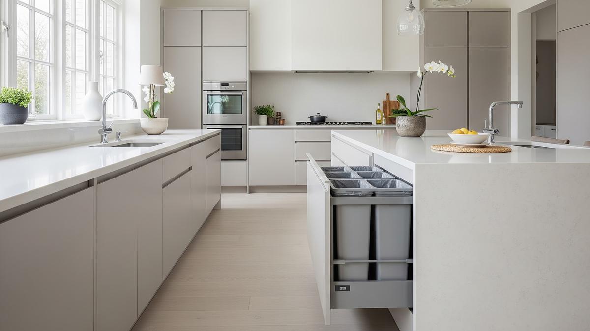 7 Model Tempat Sampah Tarik di Kitchen Set, Bikin Dapur Lebih Rapi dan Fungsional