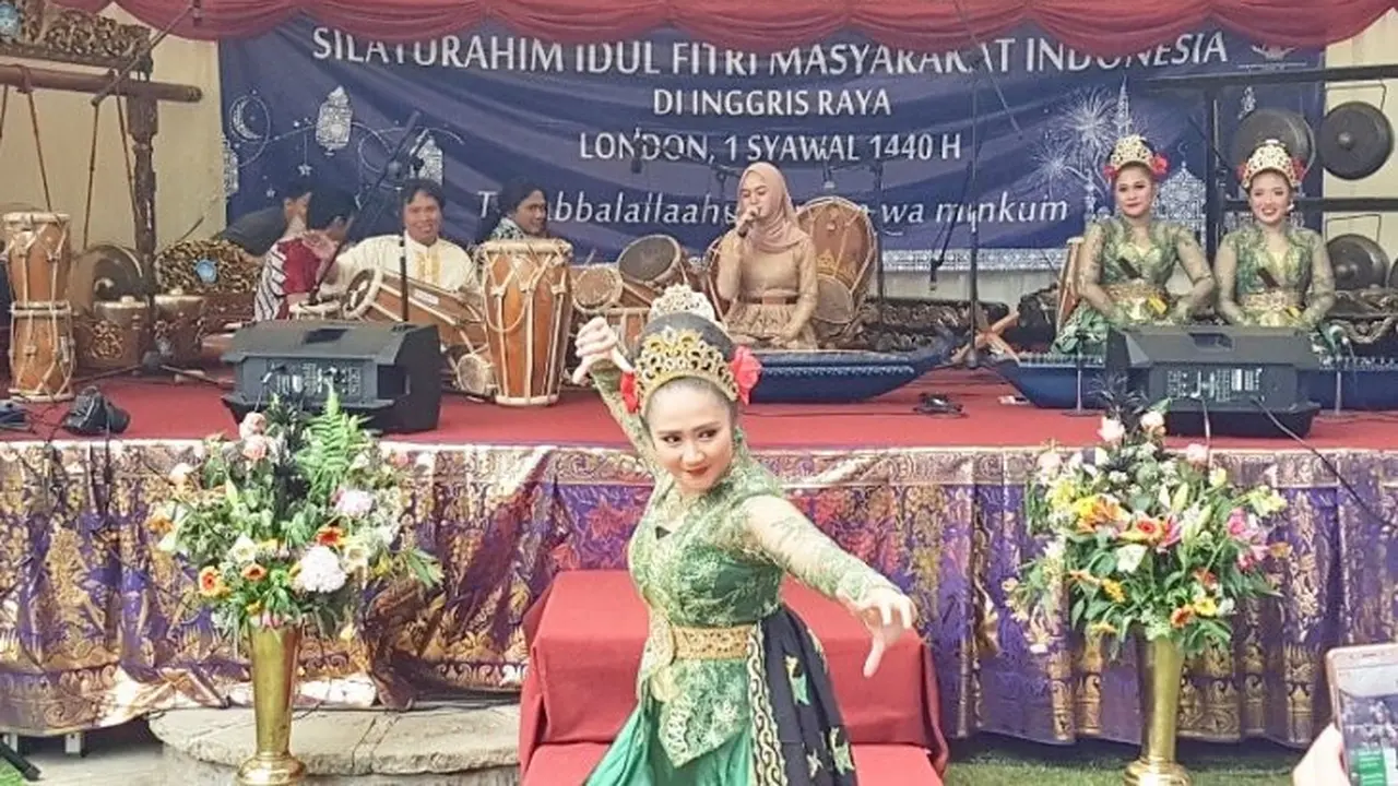 Nuansa ala Jawa Barat di perayaan Idul Fitri di London, Inggris. (Dokumentasi KBRI London)