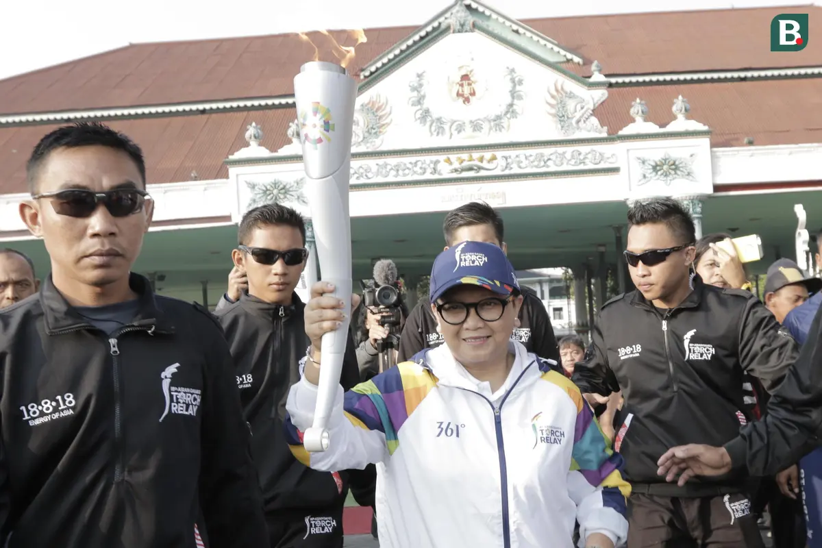 Kirab Obor Asian Games 2018 di Jogjakarta