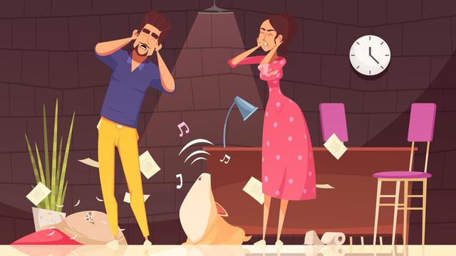 Ilustrasi tetangga berisik, gaduh, bising