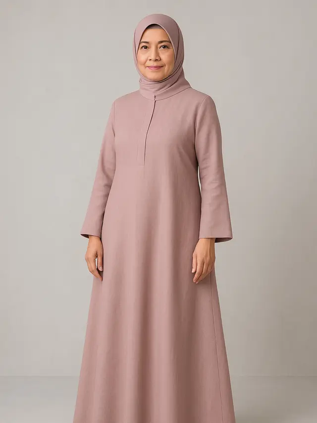 7 Rekomendasi Model Gamis Terbaru 2025 untuk Ibu Usia 50-an, Nyaman Dipakai dan Tampil Percaya Diri